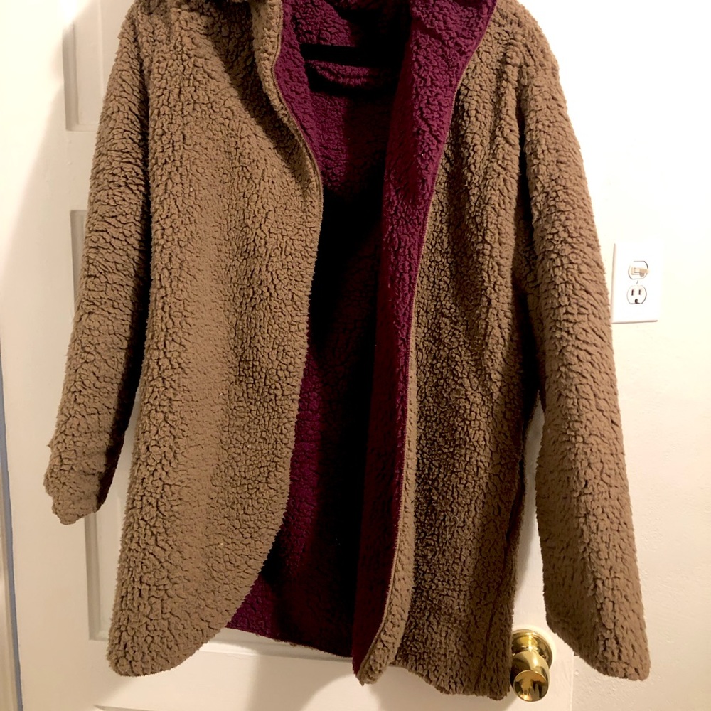 Shabby chic reversible fleece